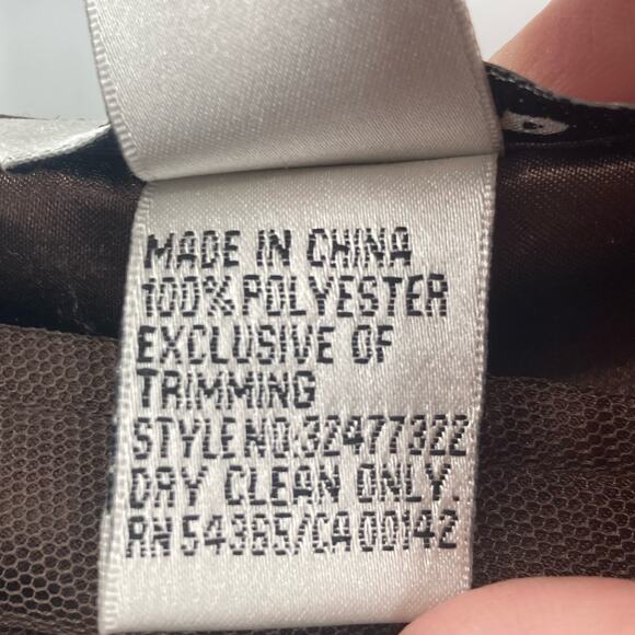 Nygard Boho Lace Overlay Brown Midi Skirt Women’s Size 20 3X Zip Closure - Picture 9 of 11